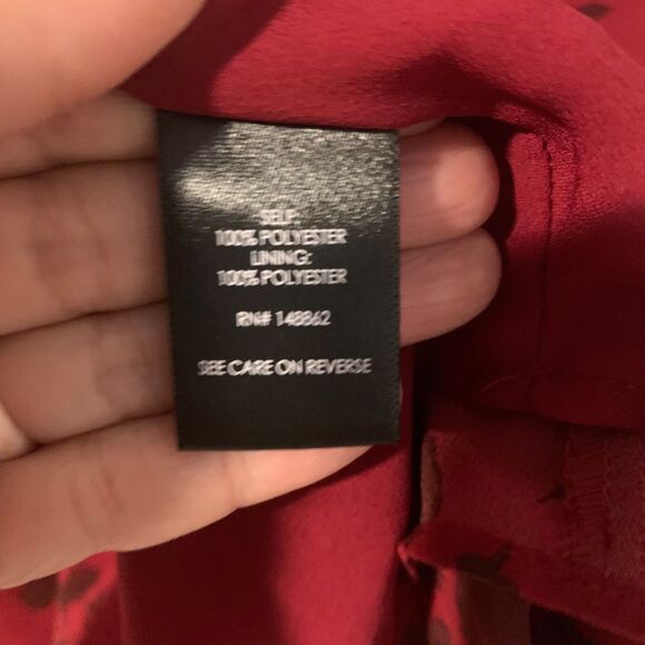 Torrid Womens Sophie Chiffon Double Layer Cami Red and Black Top 4X Party Event - Picture 4 of 7